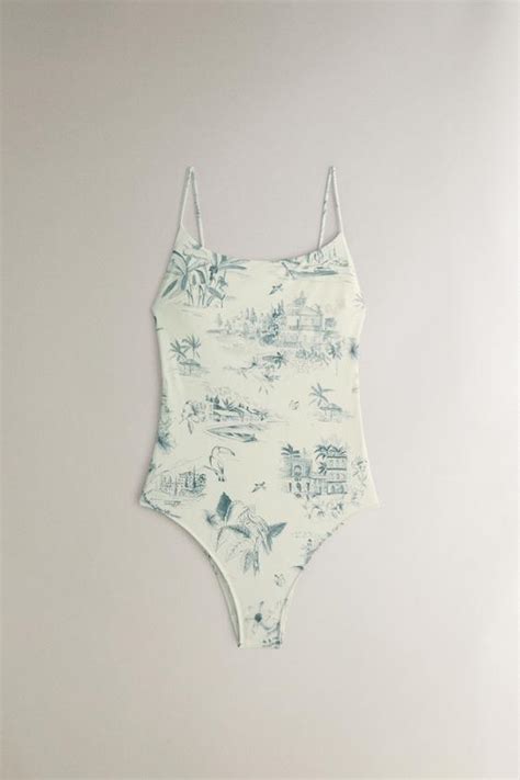 toile de jouy swimsuit.